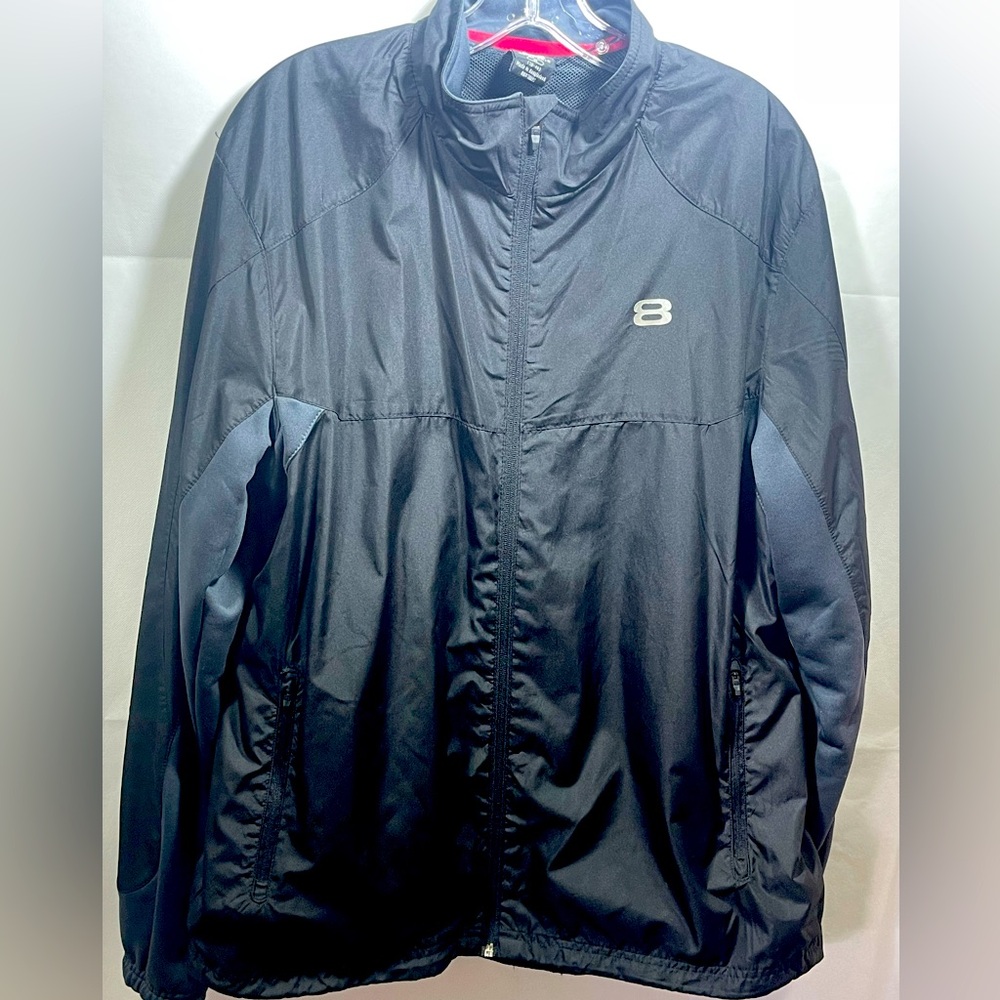 Layer 8 Qwick- Dry men’s Lightweight Packable Full zip Jacket Black